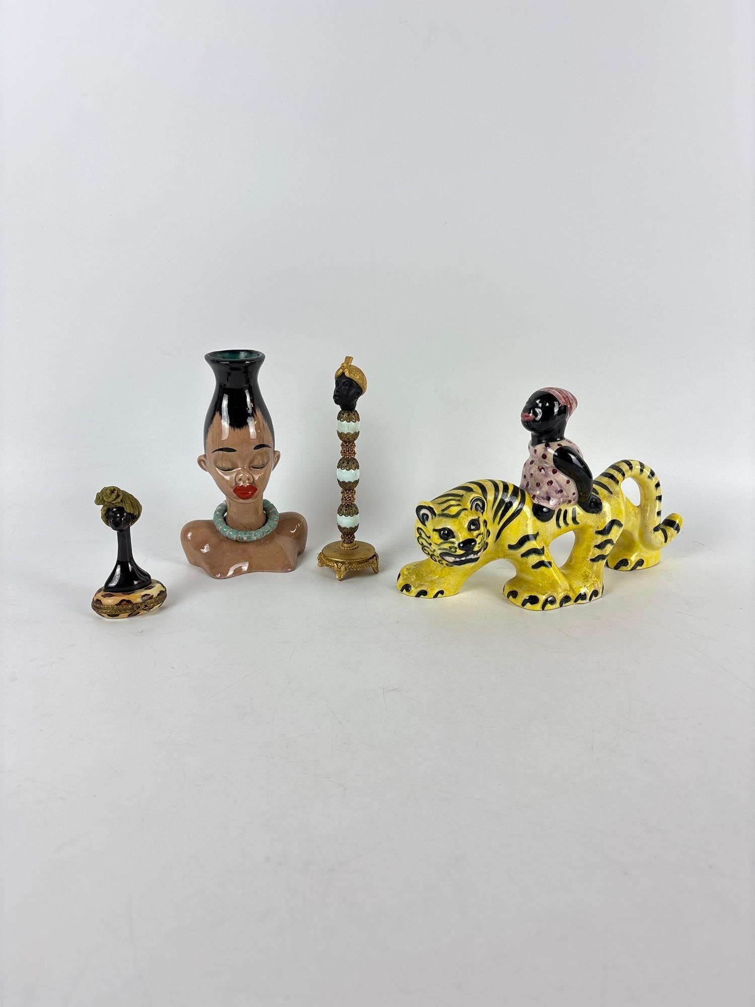 VINTAGE FEMALE FIGURINE PORCELAIN FLORENZA LIMOGE ETC. DISCOVERY LOT (1 of 11)