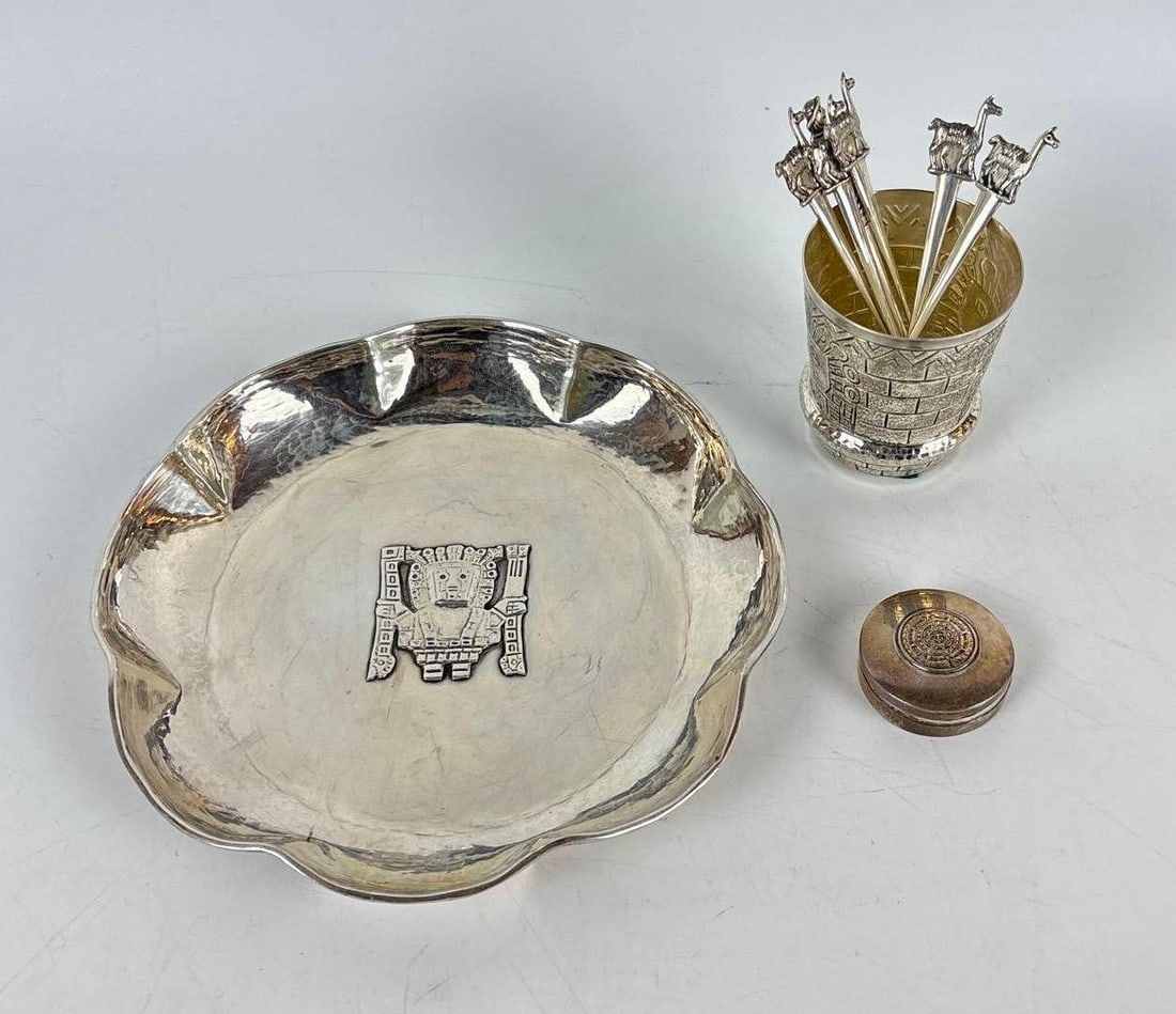 PERUVIAN CAMUSSO STERLING SILVER LOT (1 of 14)