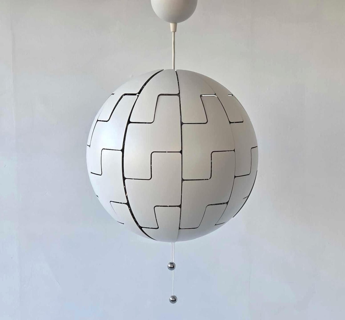 IKEA PS 2014 EXPANDABLE SPHERE PENDANT LIGHT FIXTURE DAVID WAHL 20" RARE SIZE (1 of 15)