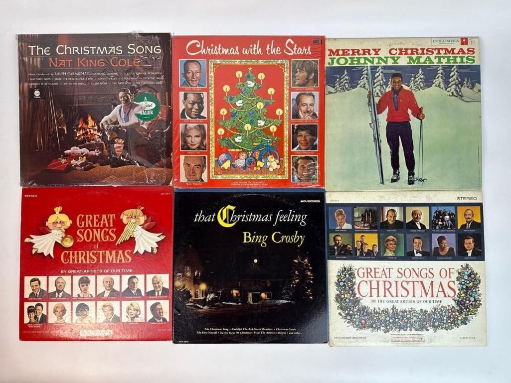 VINTAGE VINYL LP RECORD LOT OF 6 U2 BERT KAEMPFERT CHRISTMAS CLASSICS (1 of 2)