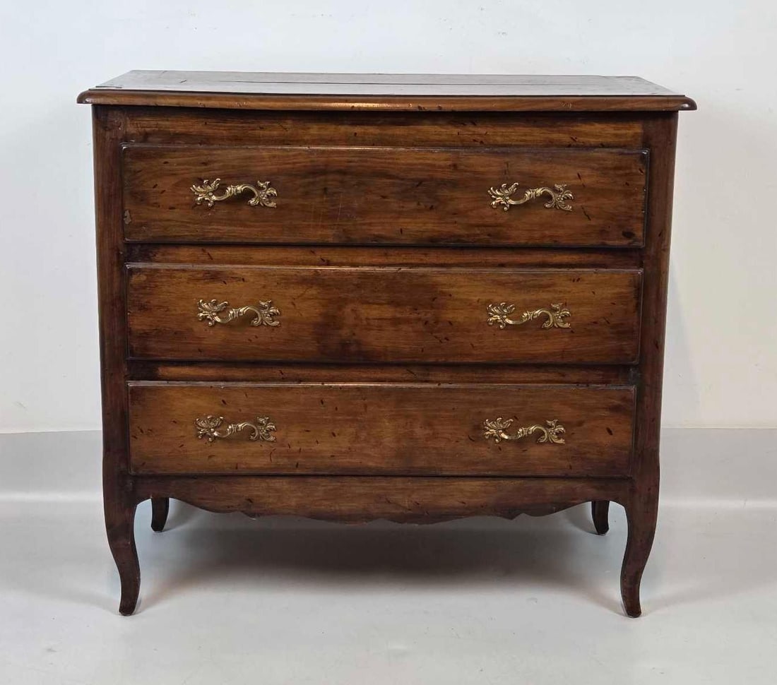 LOUIS XV STYLE THREE DRAWER COMMODE MADE IN FRANCE FOR BLOOMINGDALES (1 of 16)