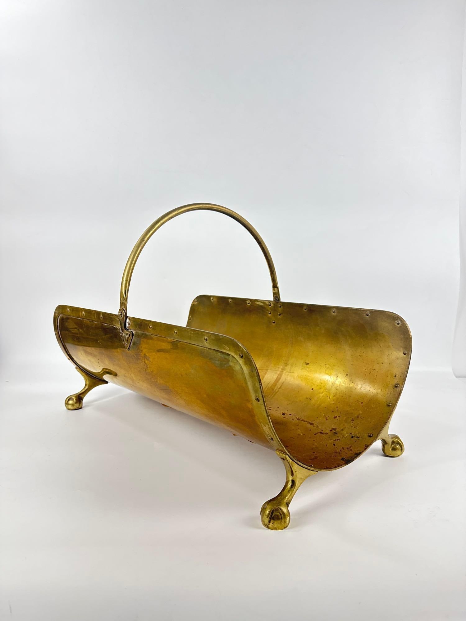 ASSORTED BRASS FIREPLACE ACCESSORIES - 4