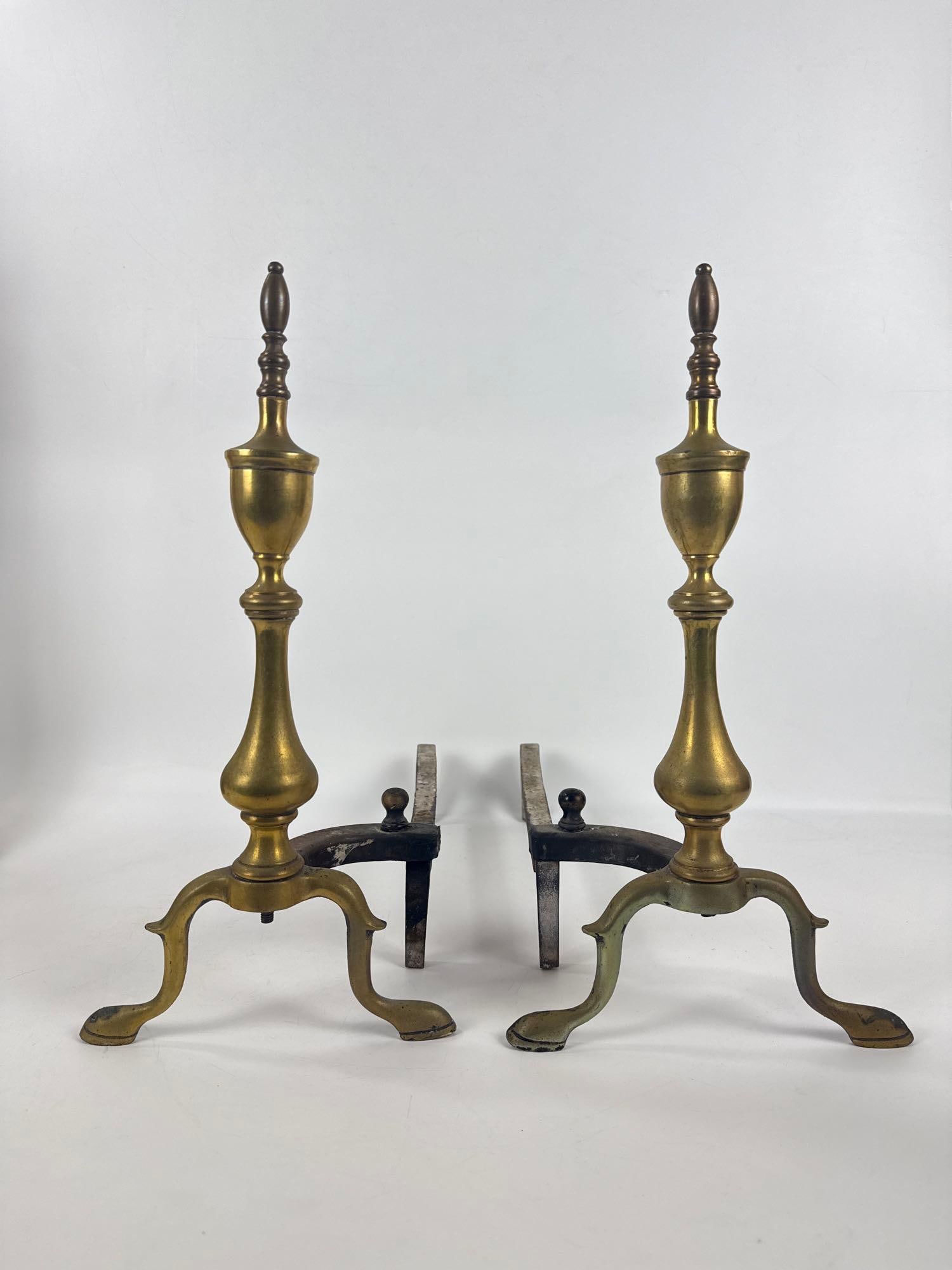 ASSORTED BRASS FIREPLACE ACCESSORIES - 6
