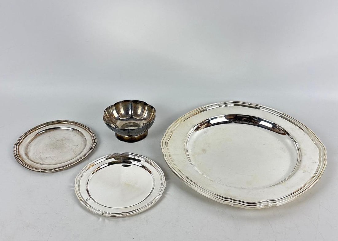 CHRISTOFLE GALLIA SILVER PLATE MIXED LOT VINTAGE HOLLOWWARE (1 of 5)