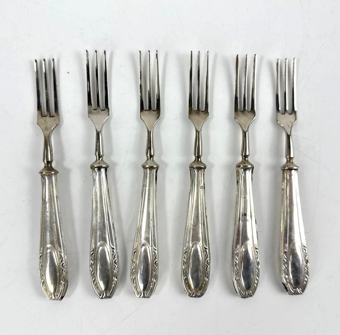 800 SILVER DESSERT FRUIT FLATWARE SET - 2