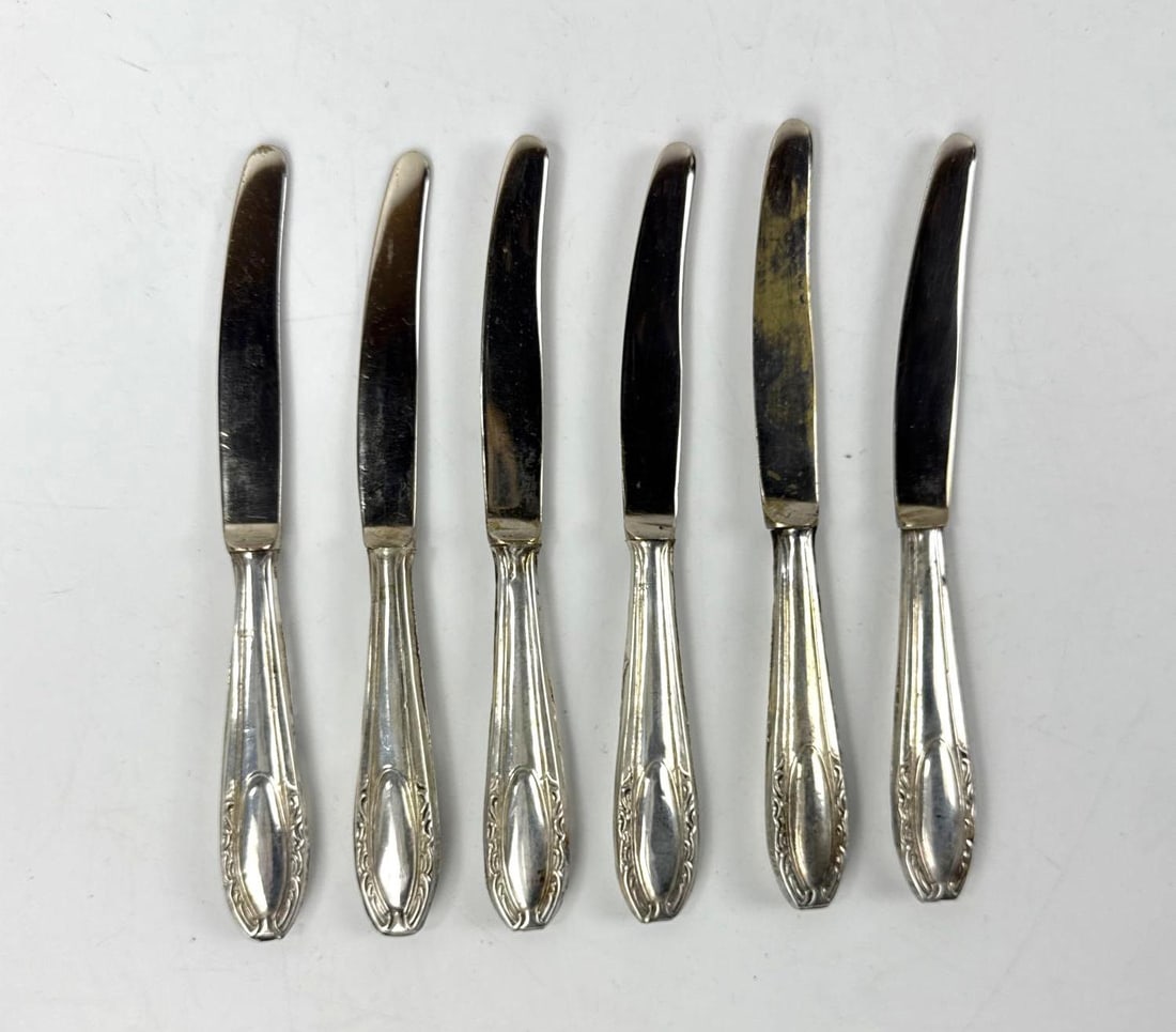 800 SILVER DESSERT FRUIT FLATWARE SET - 3