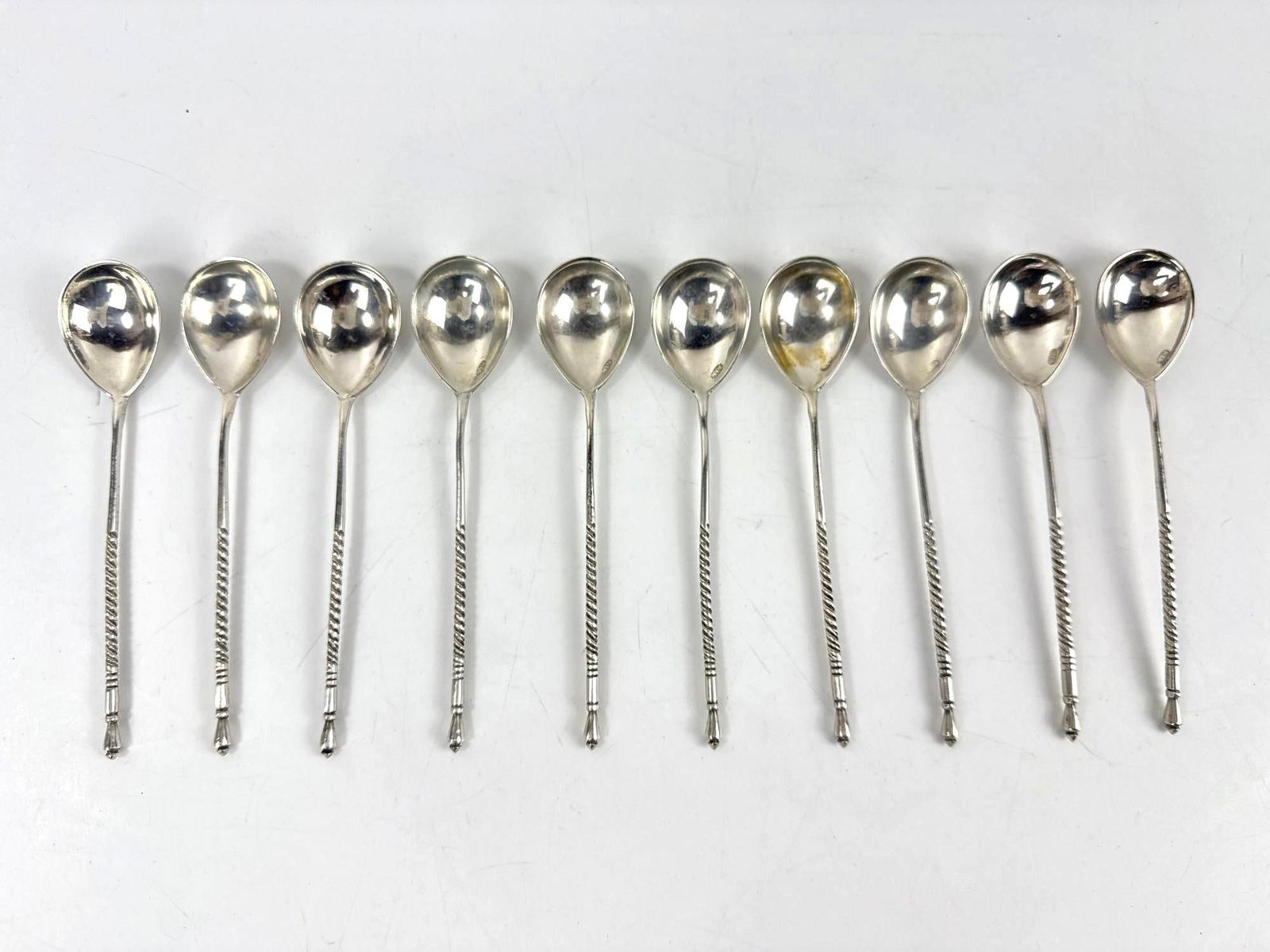 800 SILVER DESSERT FRUIT FLATWARE SET - 4