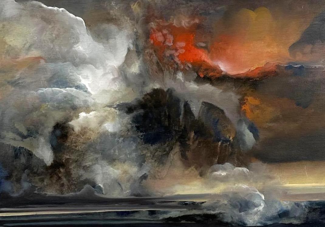 TED CONRATH MID-CENTURY MODERN ABSTRACT EXPRESSIONIST OIL PAINTING (1 of 8)