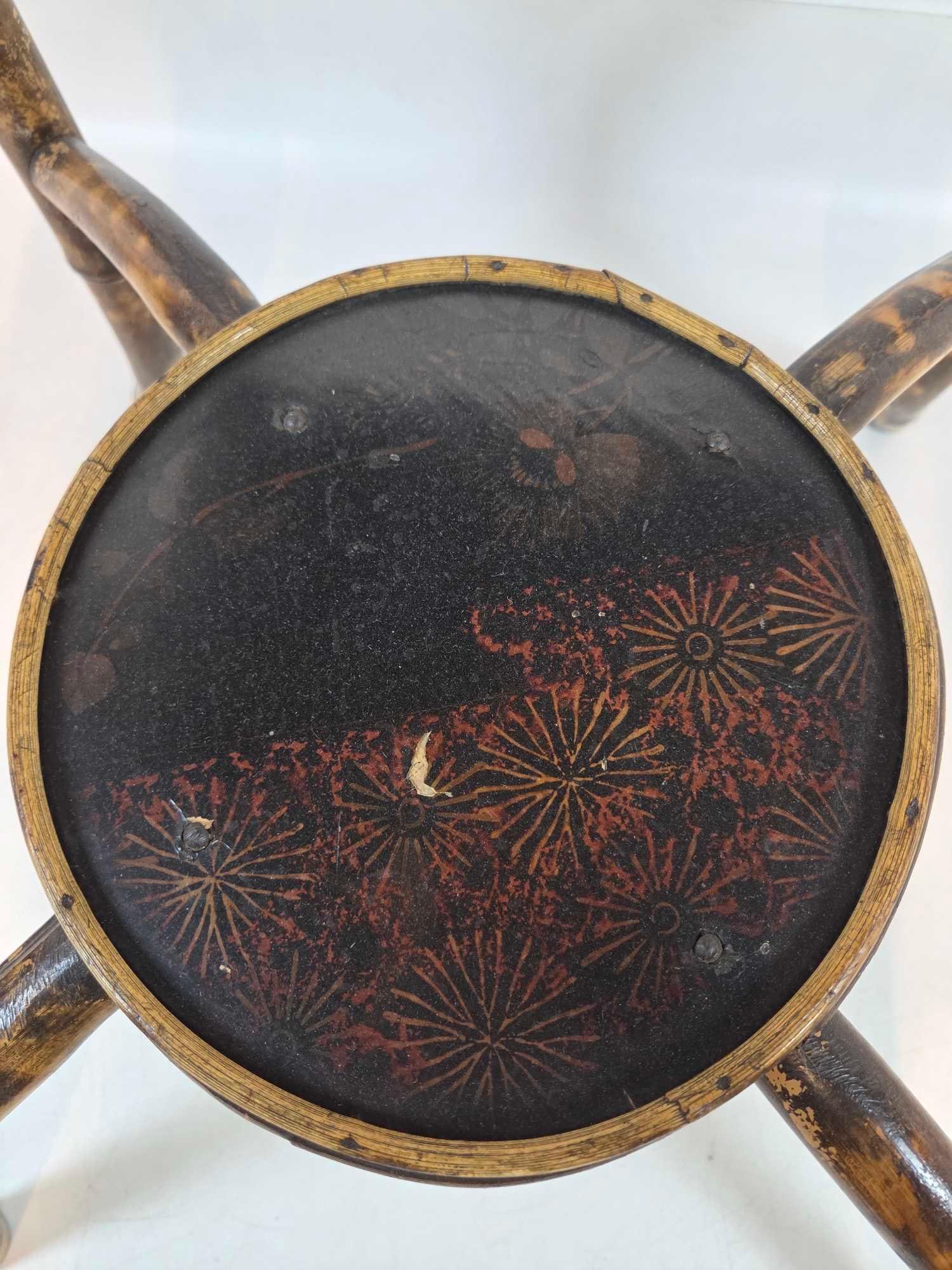 BAMBOO LACQUERED SQUARE SIDE TABLE - 13