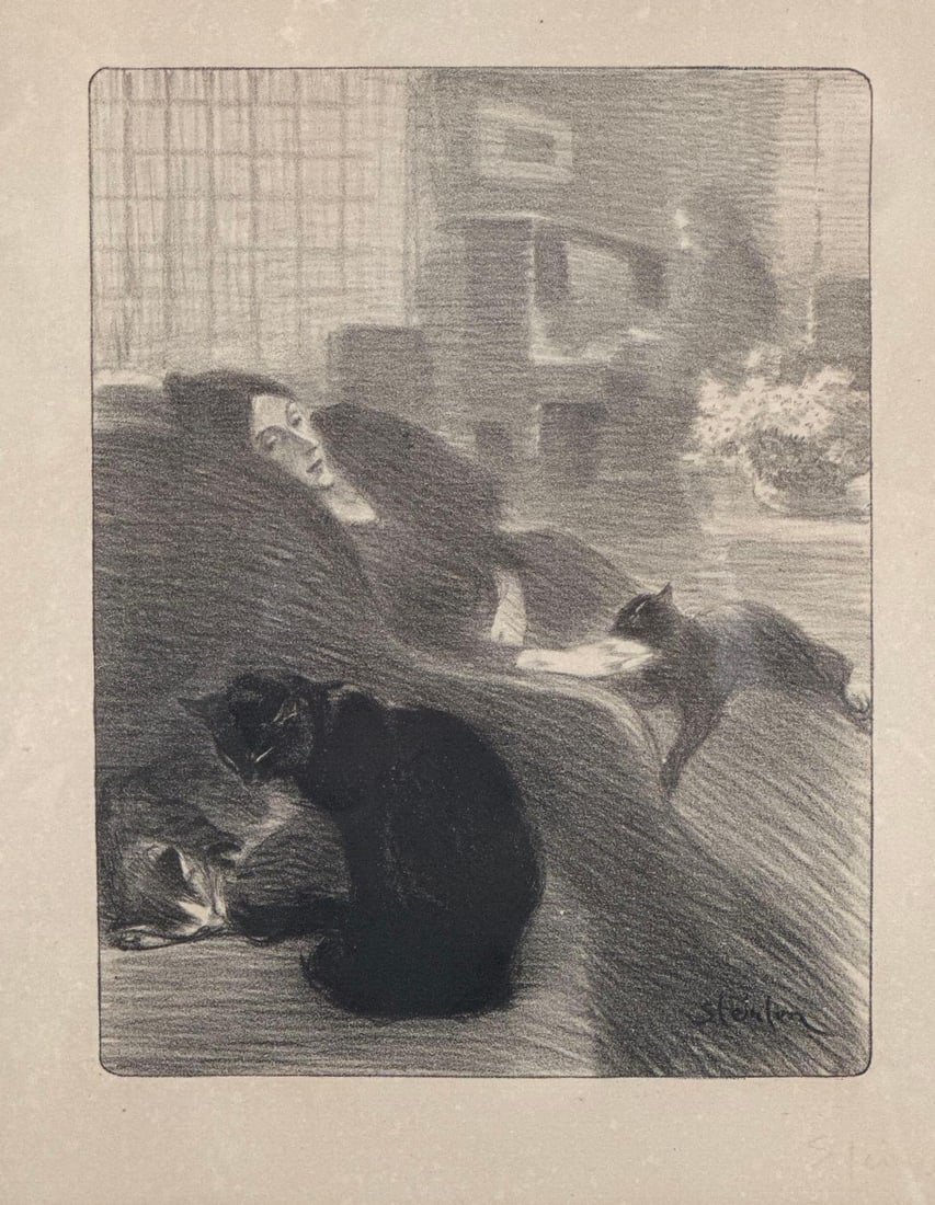 THÉOPHILE ALEXANDRE STEINLEN SIGNED ETCHING - 2