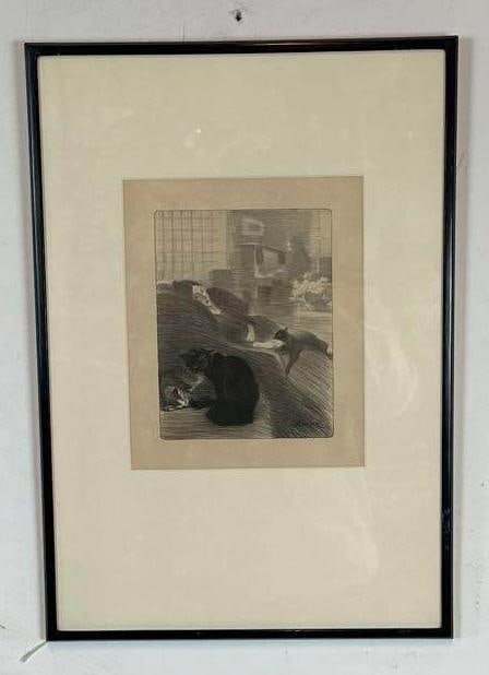 THÉOPHILE ALEXANDRE STEINLEN SIGNED ETCHING - 3