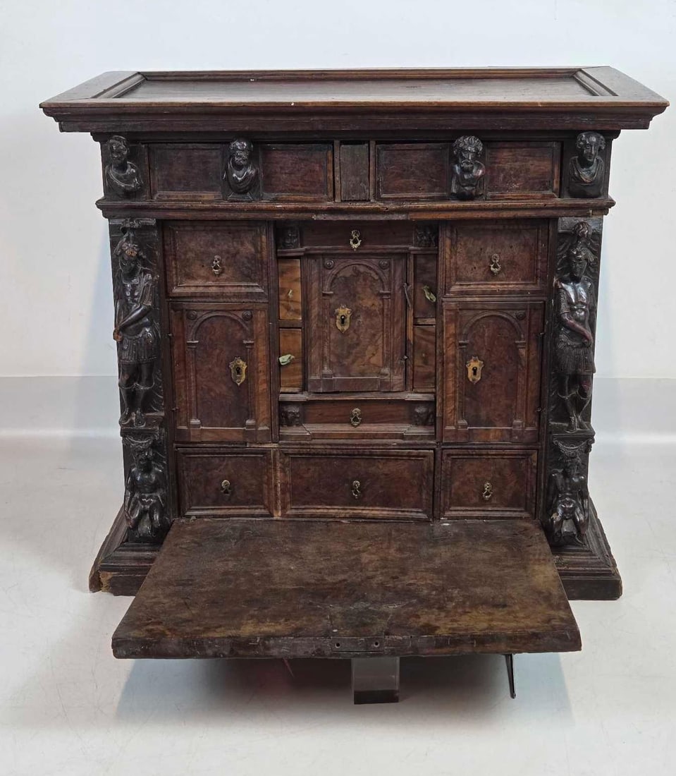 17TH CENTURY STYLE ITALIAN WALNUT STIPO A BAMBOCCI CABINET (1 of 20)