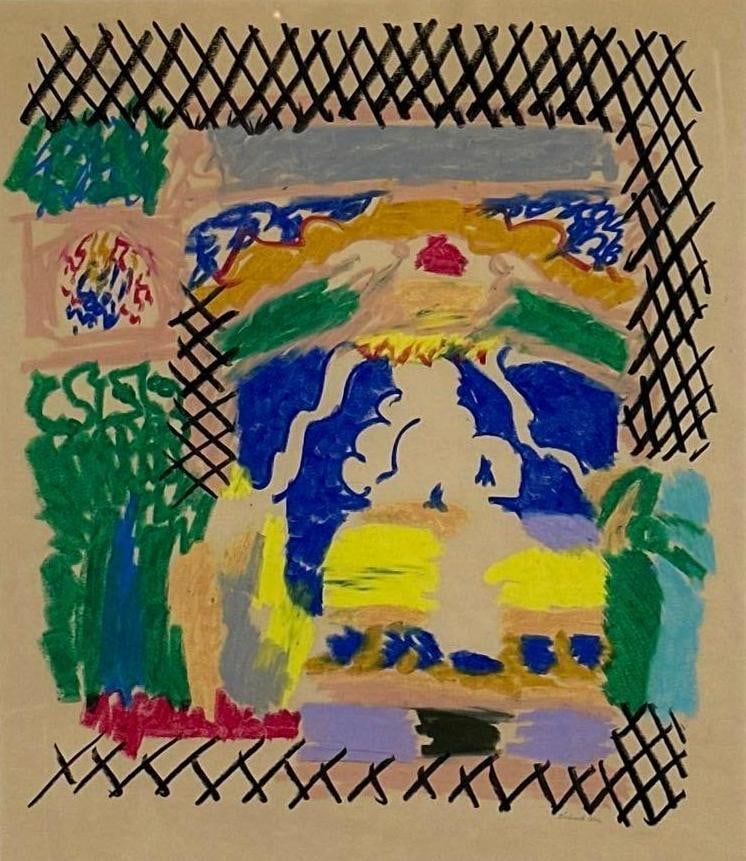 RICHARD AHR ORIGINAL EXPRESSIONIST PAINTING (1 of 8)