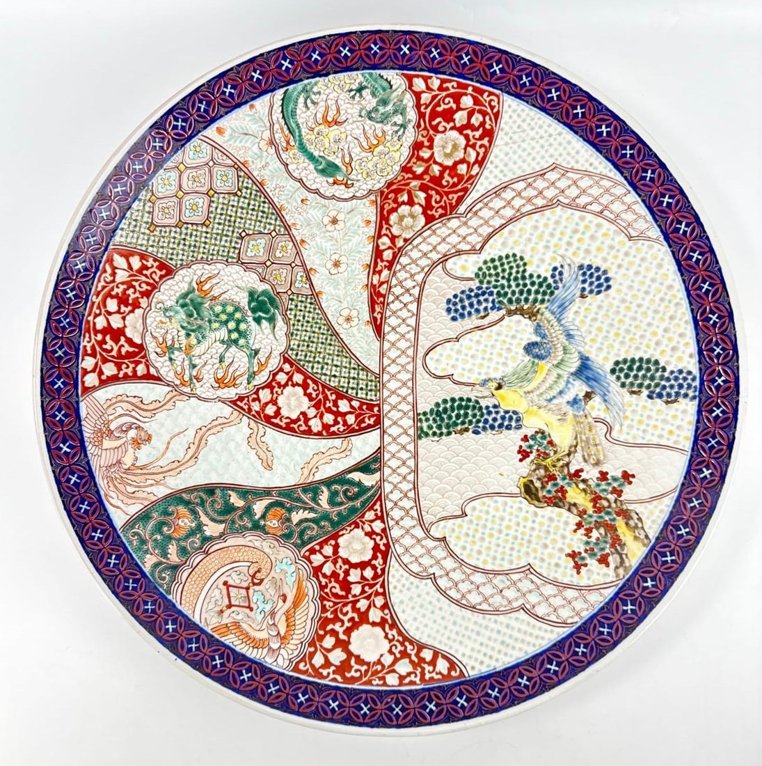 LARGE JAPANESE MEIJI STYLE IMARI PORCELAIN CHARGER (1 of 11)