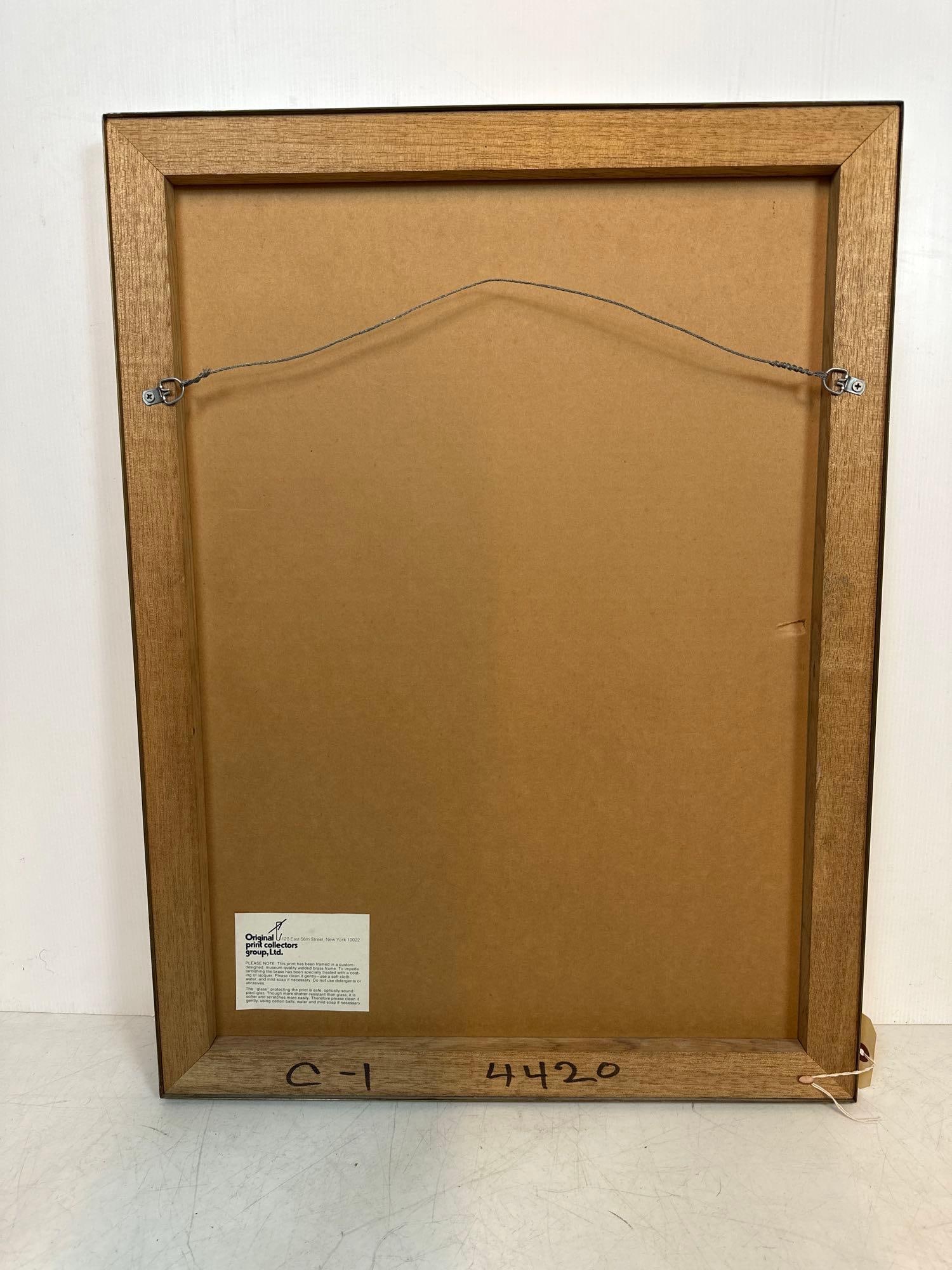 MANUEL ROBBE HAND TINTED ETCHING SIGNED - 7