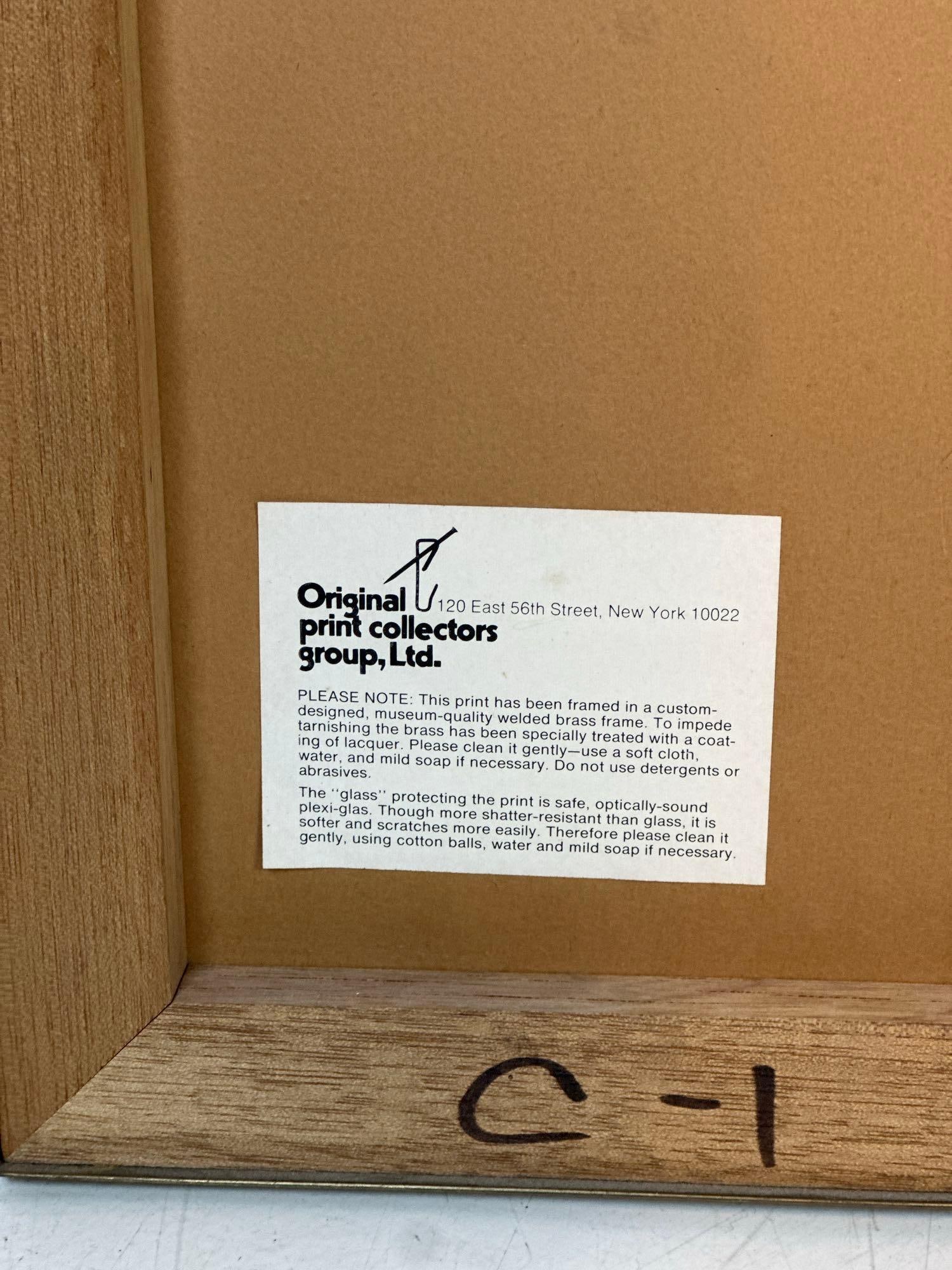 MANUEL ROBBE HAND TINTED ETCHING SIGNED - 8