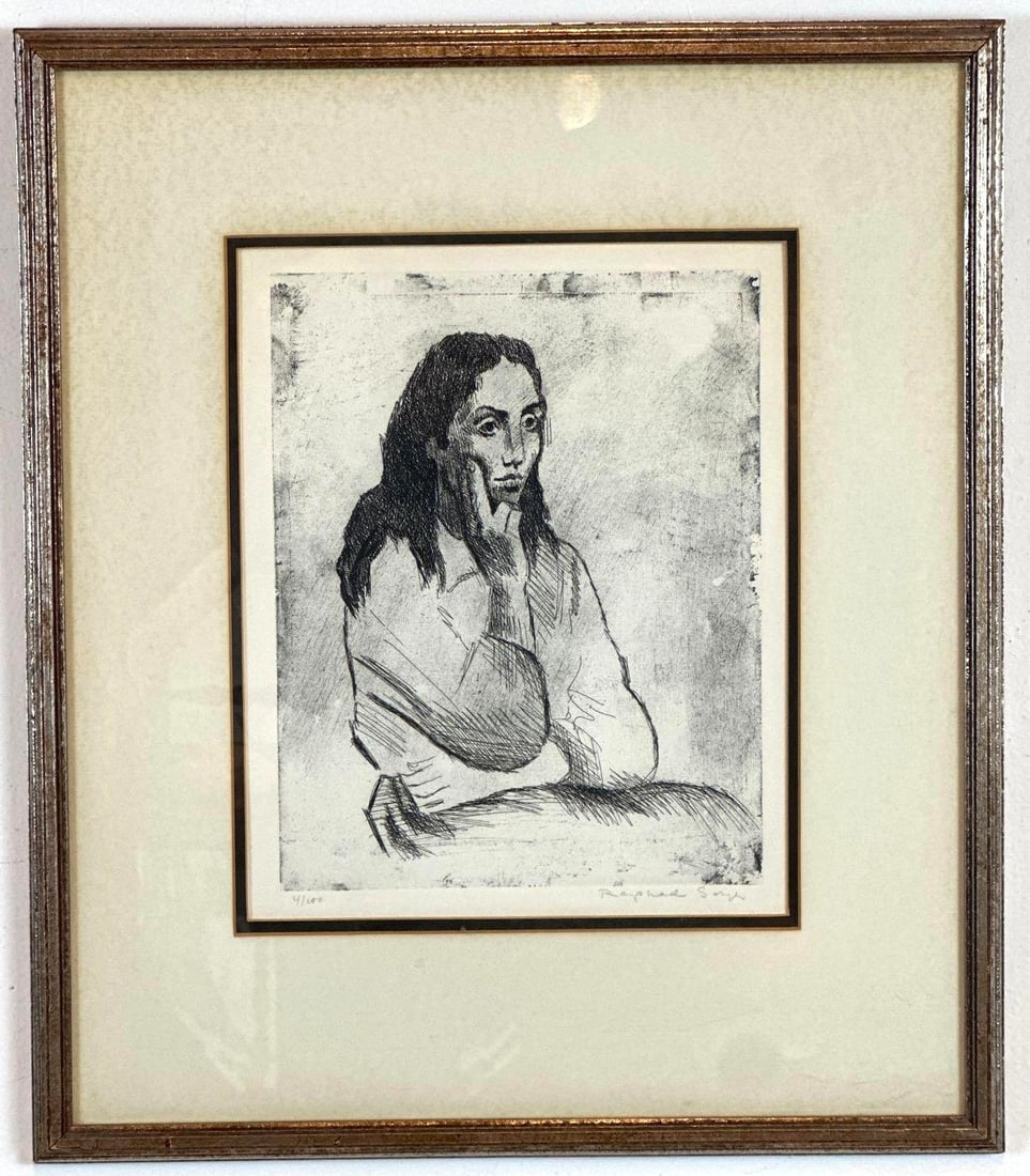 RAPHAEL SOYER SIGNED LITHOGRAPH - 2