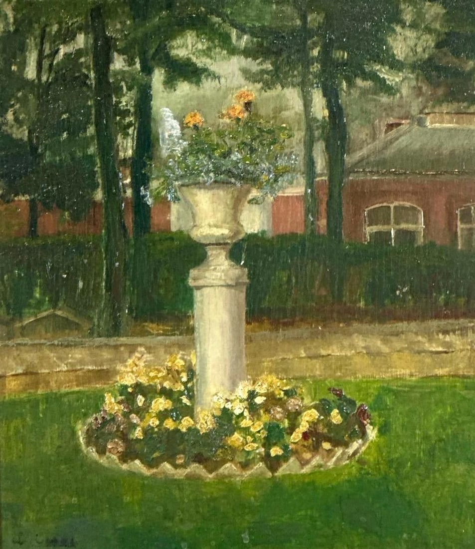 GARDEN LANDSCAPE WITH URAL MONUMENT (1 of 6)