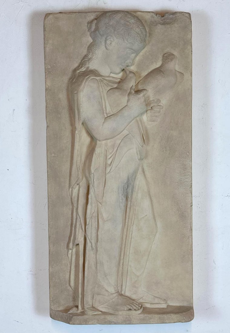 NEOCLASSICAL STYLE CAST COMPOSITE ARCHITECTURAL RELIEF FRAGMENT (1 of 8)
