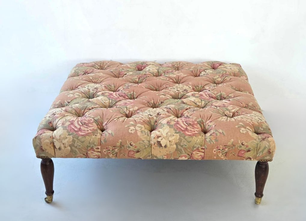 OVERSIZED TUFTED UPHOLSTERED OTTOMAN (1 of 8)