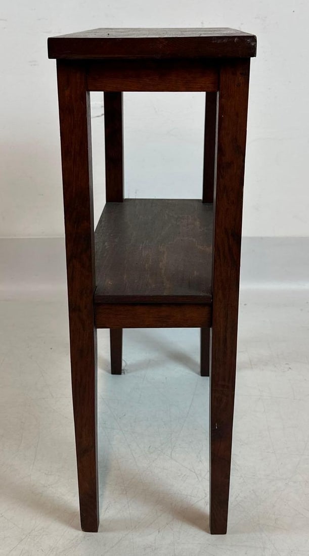 MISSION STYLE TWO-TIER SIDE TABLE - 3