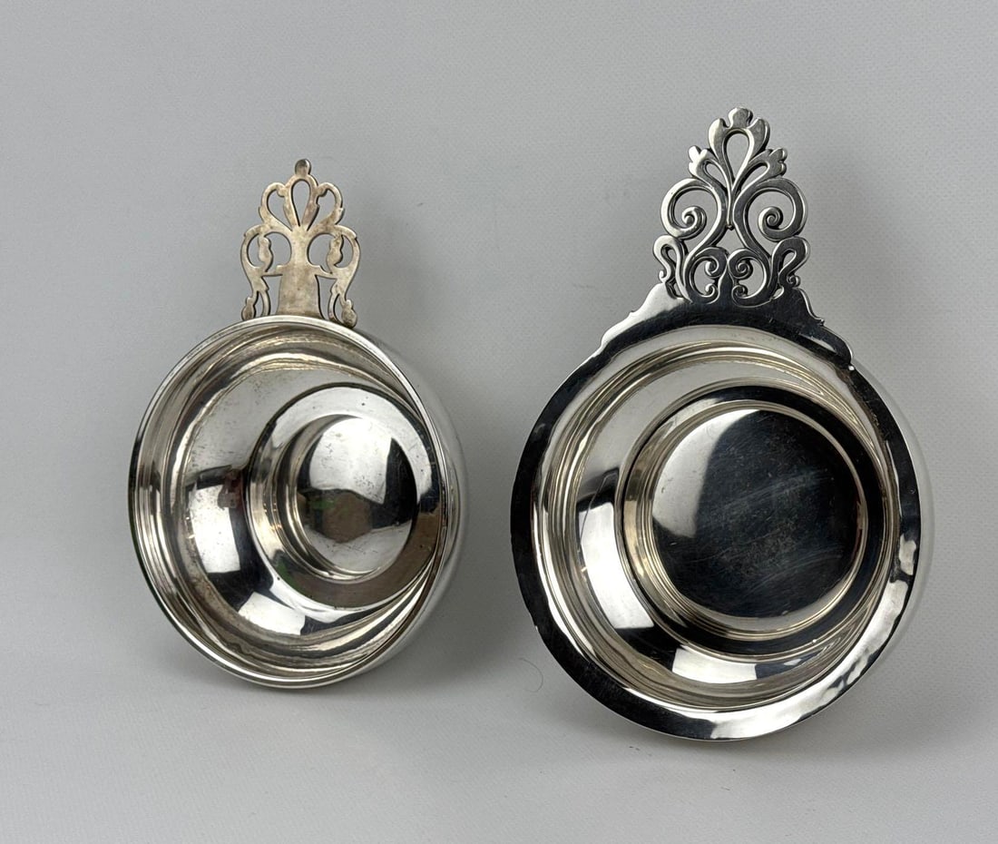 PAIR OF STERLING SILVER TASTEVINS GORHAM & FRANK M WHITING COMPANY (1 of 6)