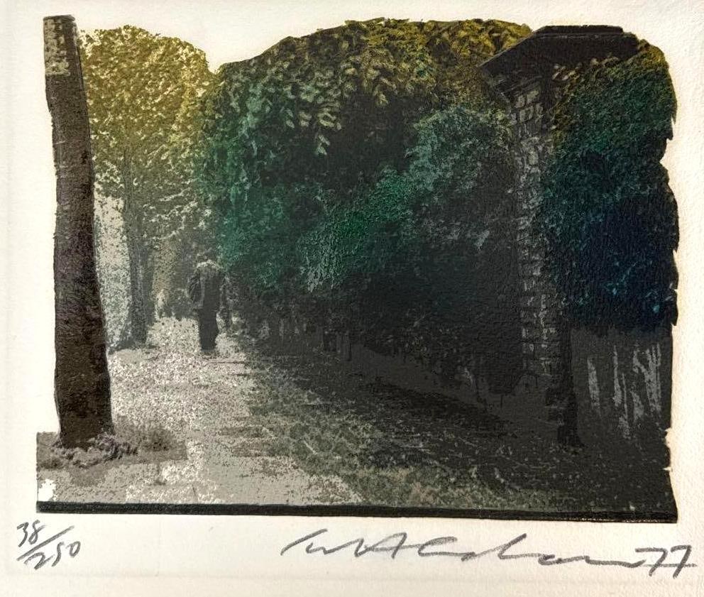 IVOR ABRAHAMS SIGNED LIMITED EDITION "OXFORD GARDENS" SCREENPRINT (1 of 4) (1 of 5)