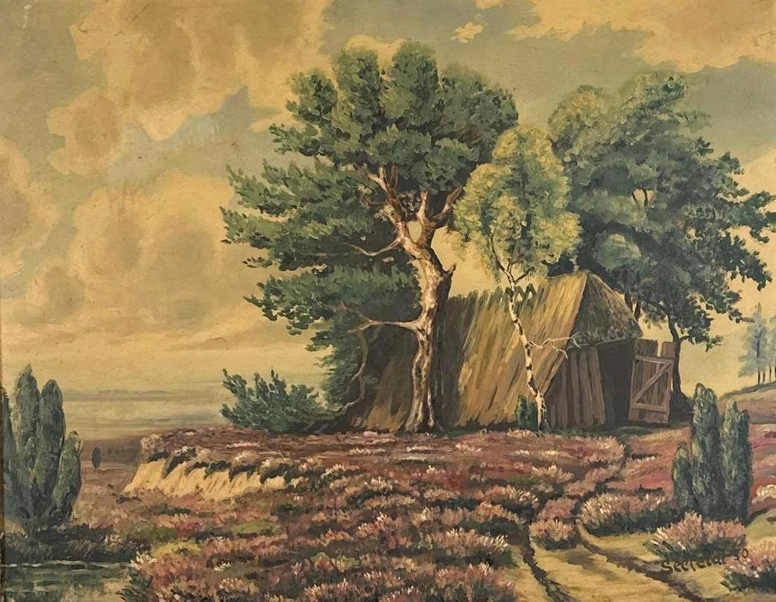 SIGNED OIL ON BOARD PAINTING SEERELAT 50 (1 of 7)
