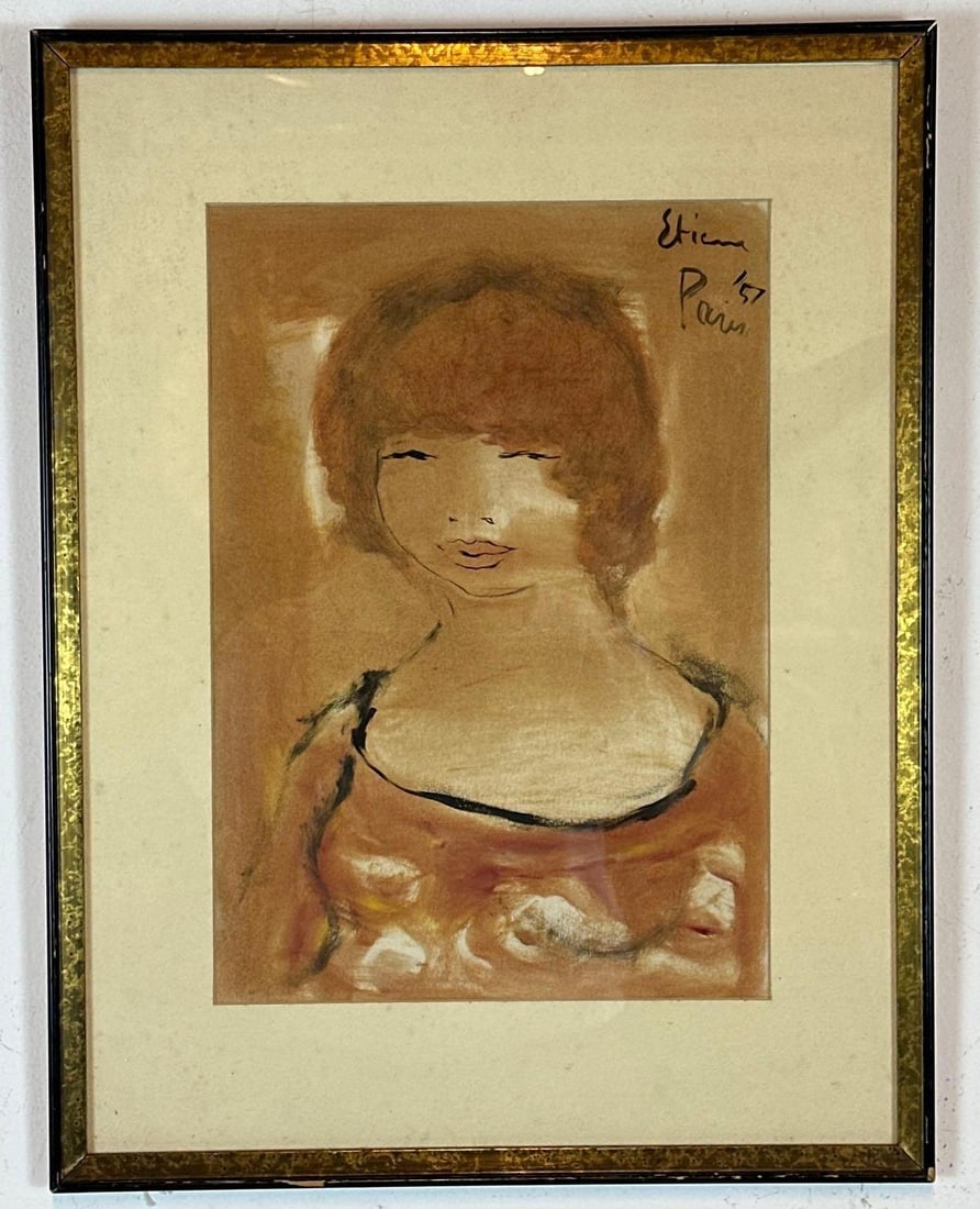 GEORGE ETIENE SIGNED GUACHE - 2