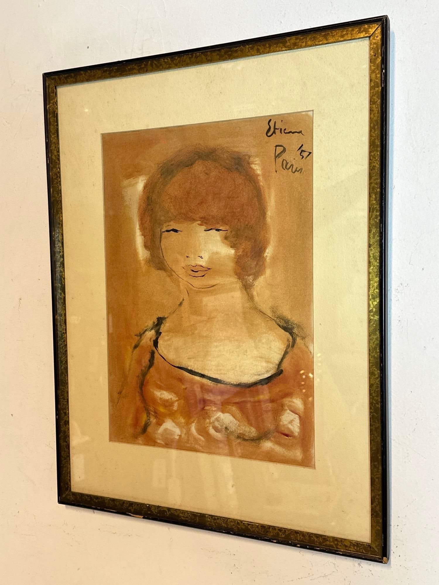 GEORGE ETIENE SIGNED GUACHE - 3