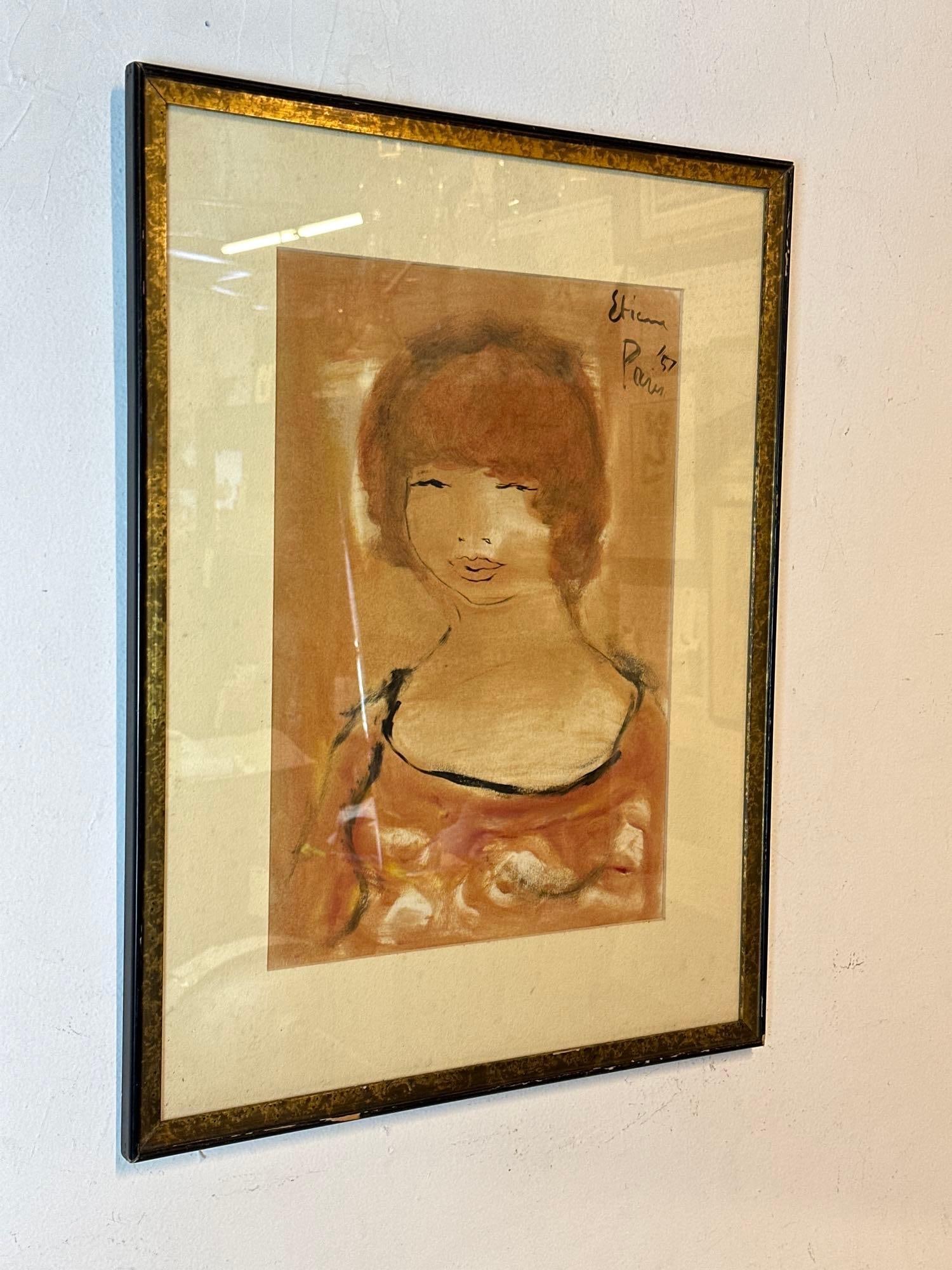 GEORGE ETIENE SIGNED GUACHE - 4