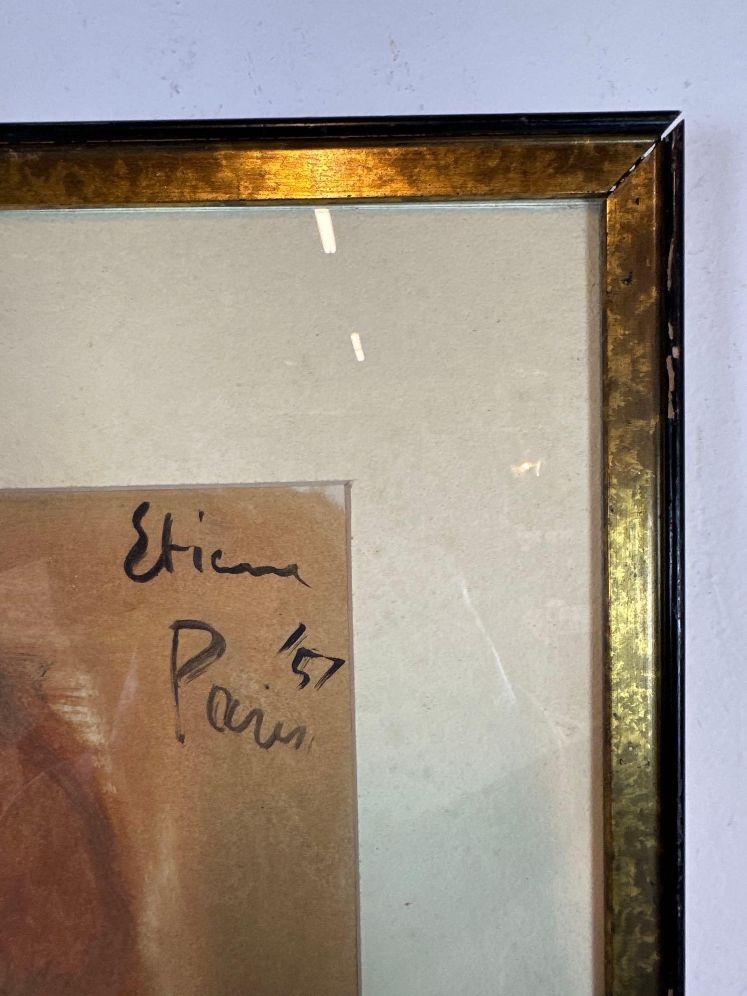 GEORGE ETIENE SIGNED GUACHE - 5