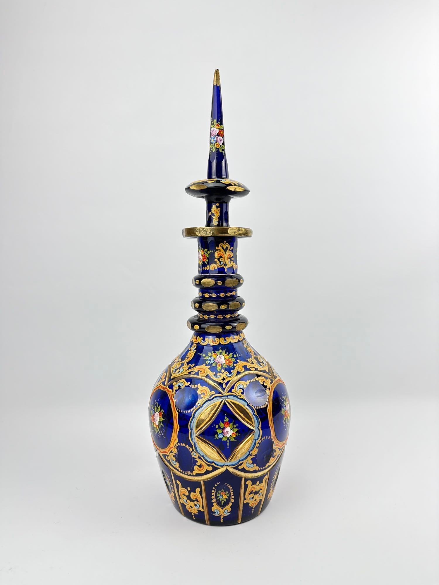 BOHEMIAN PERSIAN DARK BLUE DECANTER (1 of 12)