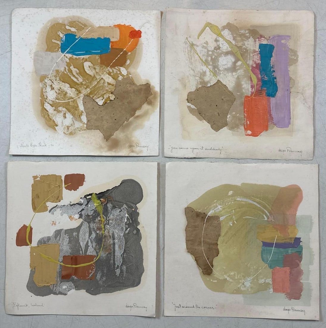 DAGA RAMSEY COLLECTION OF FOUR MIXED MEDIA WORKS ON PAPER (1 of 7)