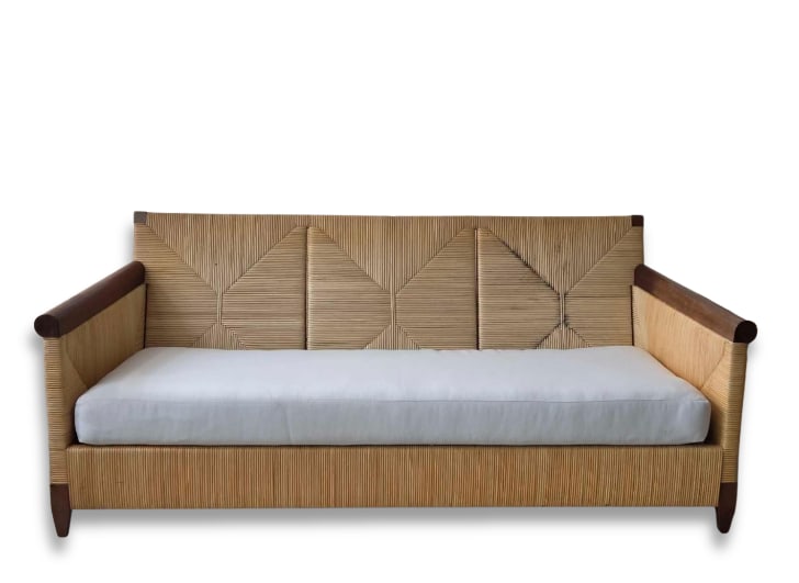 DONGHIA “MERBAU?? RUSH AND MAHOGANY SOFA DESIGNED BY JOHN HUTTON (1 of 20)