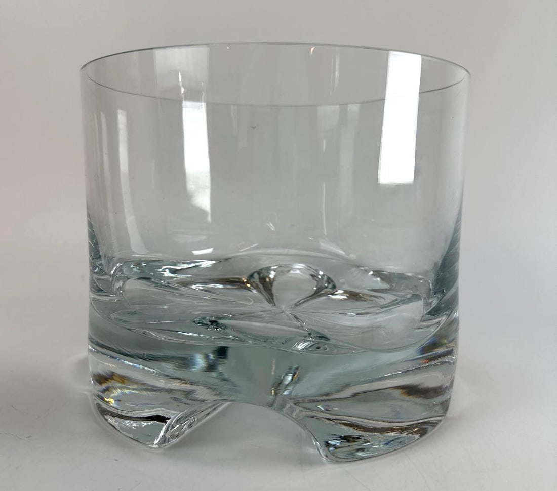 VINTAGE HEAVY CUT CRYSTAL MODERNIST ICE BUCKET (1 of 8)