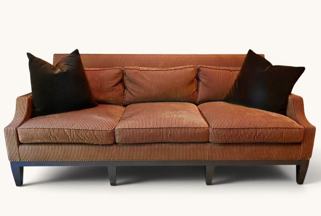 LUXURIOUS EDWARD FERRELL AND LEWIS MITTMAN DOWN CUSHION SOFA (1 of 18)