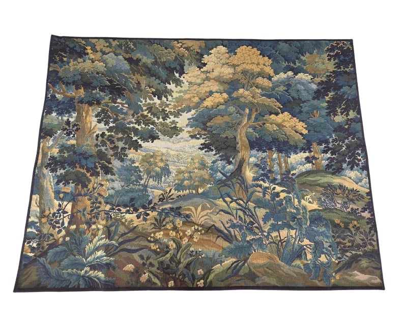HAND-FINISHED FLEMISH STYLE VERDURE WALL TAPESTRY (1 of 14)
