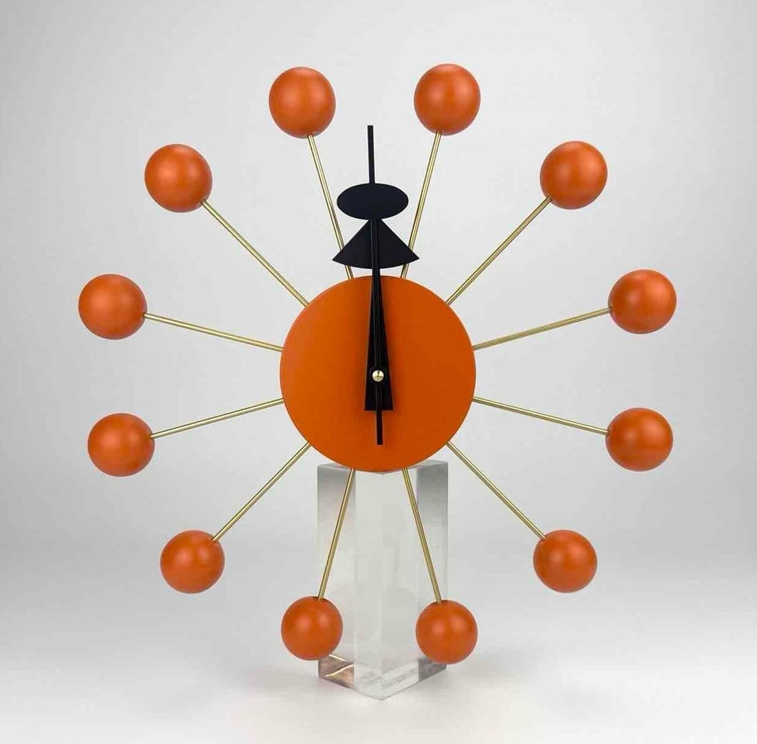 VITRA GEORGE NELSON MID-CENTURY MODERN BALL WALL CLOCK IN BOX (1 of 16)