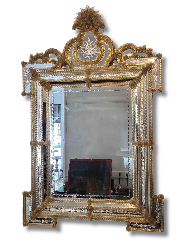 EXCEPTIONAL ORNATE LARGE VENETIAN MIRROR (1 of 20)