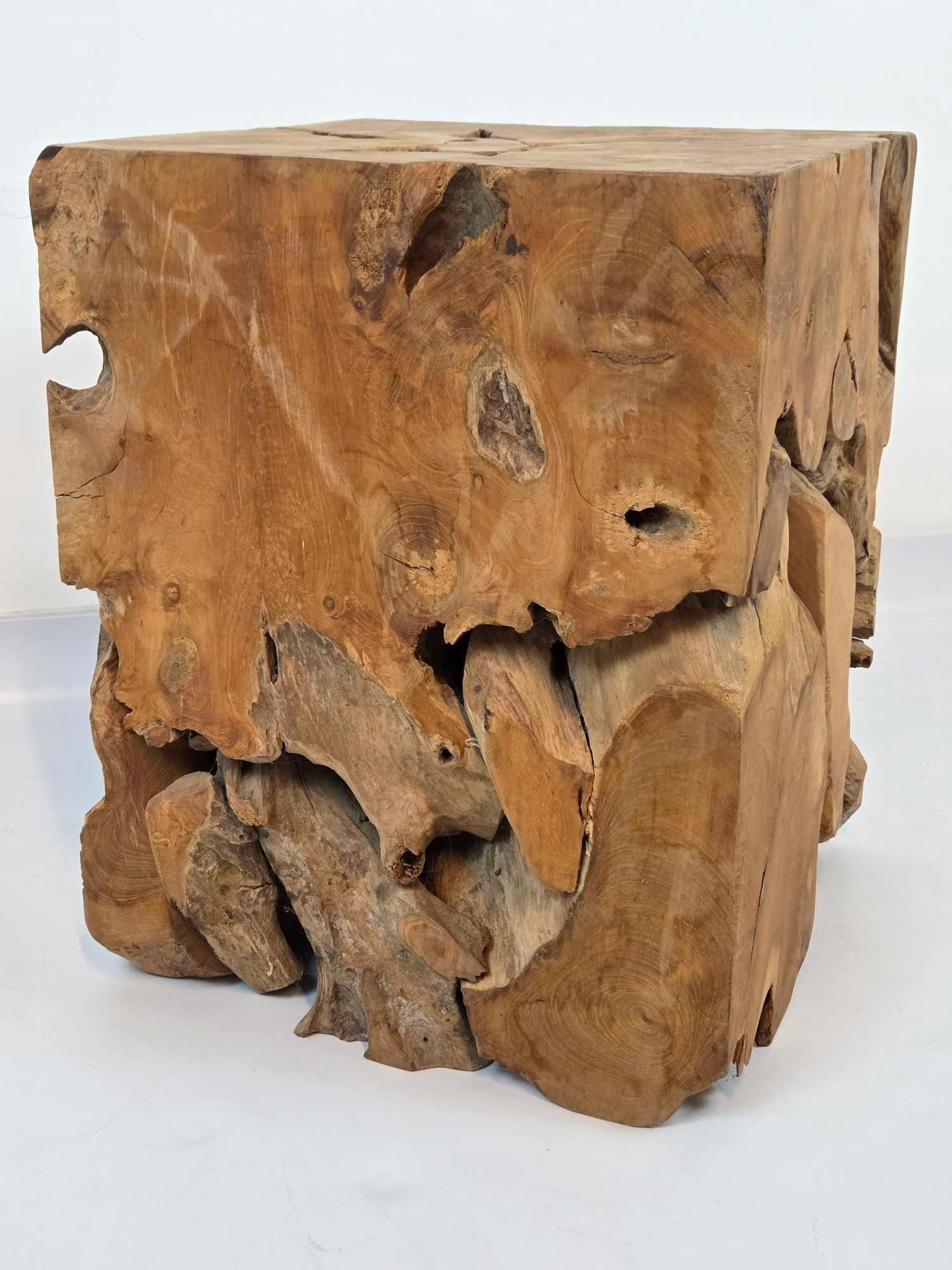 TWISTED TEAK ROOT SIDE TABLE - 8