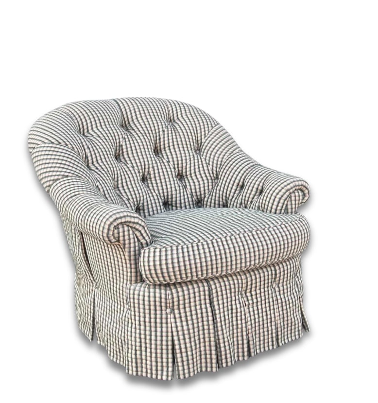 JJ CUSTOM INC. TUFTED BACK DOWN CUSHION LOUNGE CHAIR (1 of 15)