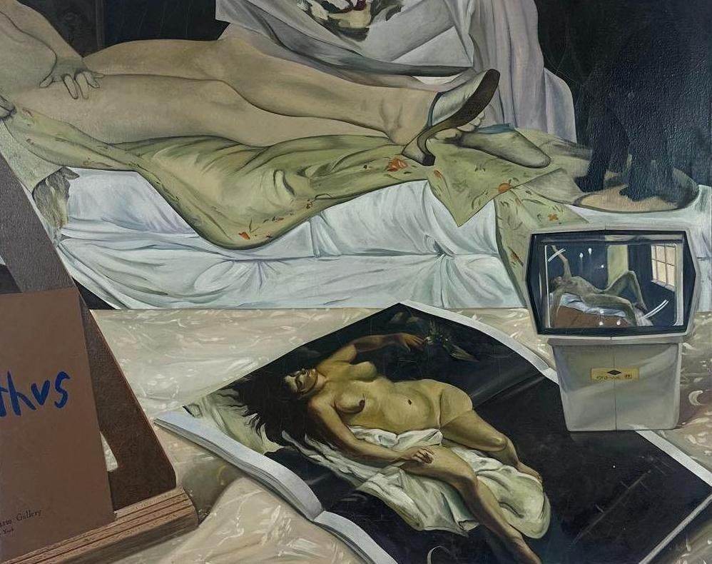 WILLIAM L. HANEY (AMERICAN, 1939–1992) 1974 REALIST OIL ON CANVAS PAINTING "IF NEED BE" (1 of 12)