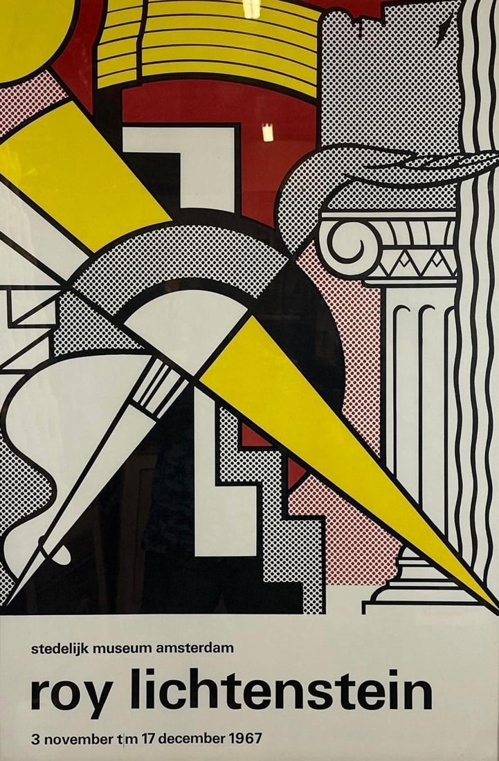 ROY LICHTENSTEIN (AMERICAN, 1923–1997) STEDELIK MUSEUM AMSTERDAM 1967 EXHIBITION POSTER (1 of 6)