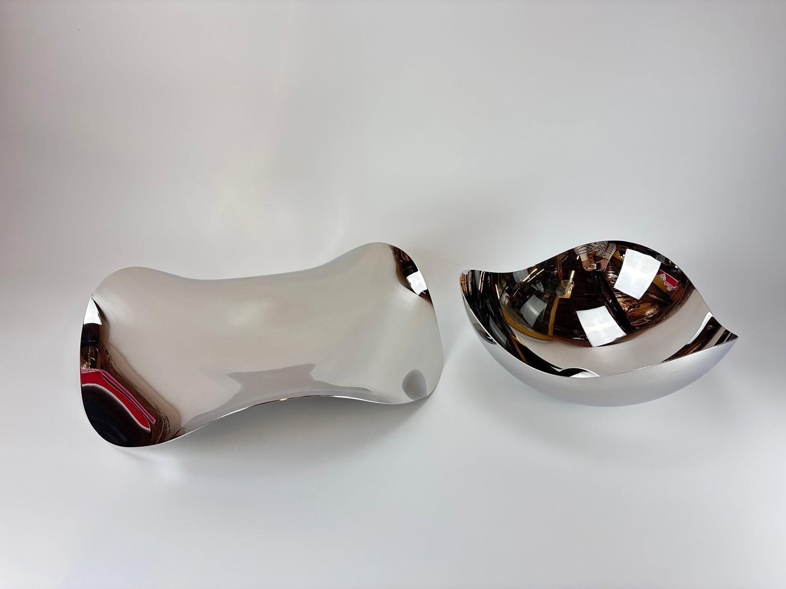 GEORG JENSEN CONSTANTIN WORTMANN COBRA POLISHED STAINLESS STEEL BOWLS PAIR (1 of 18)