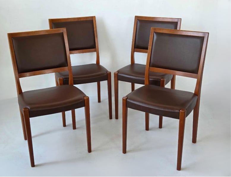 SET OF FOUR SVEGARDS MARKARYD TEAK DINING CHAIRS (1 of 14)