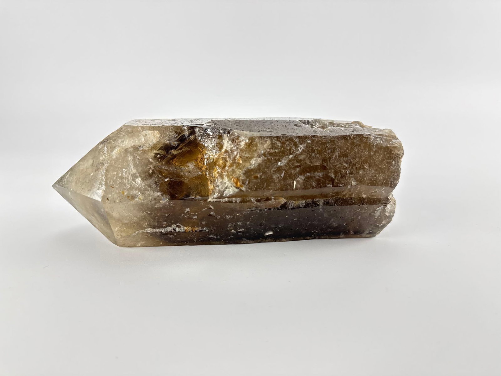 EXTRA LARGE NATURAL BRAZILIAN SMOKY QUARTZ CRYSTAL POINT SPECIMEN (1 of 6)