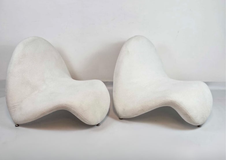 PAIR OF PIERRE PAULIN FOR ARTIFORT "TONGUE" CHAIRS (MODEL 577) (1 of 11)