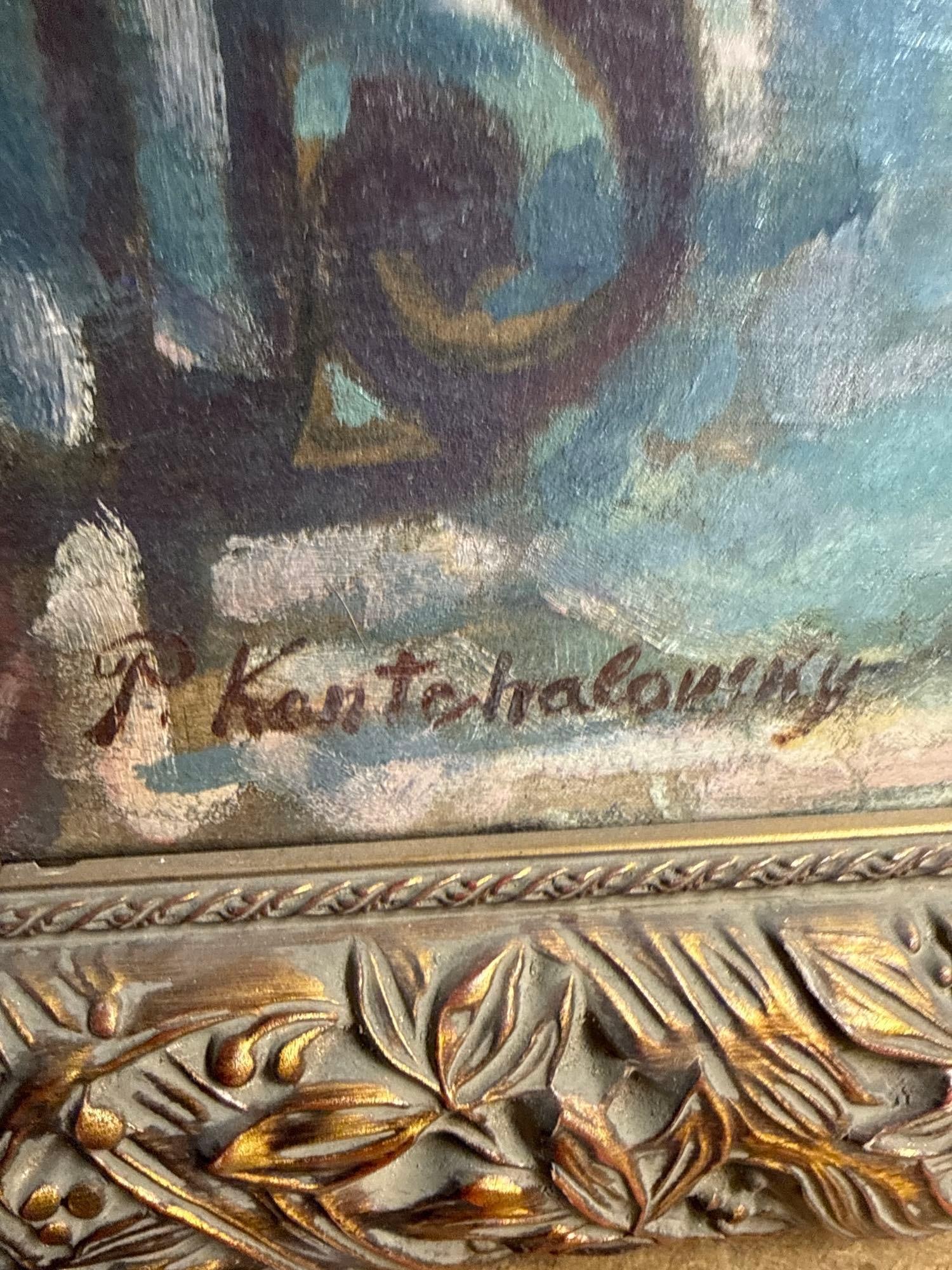 PYOTR PETROVICH KONCHALOVSKY RUSSIAN STILL LIFE OIL PAINTING GILT FRAME - 3