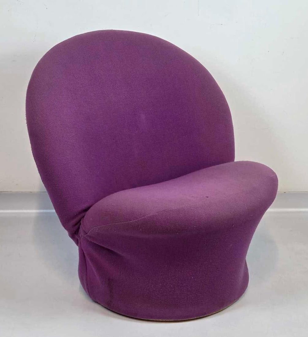 PIERRE PAULIN F572 SWIVEL LOUNGE CHAIR FOR ARTIFORT, PURPLE (1 of 12)
